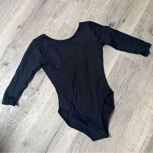 ballet rosa backless half sleeve leotard